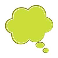 Speech bubble icon. Flat design. Isolated white background vector