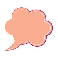 Speech  bubble  icon. Flat  design. Isolated white background vector