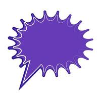 Speech  bubble  icon. Flat  design. Isolated white background vector