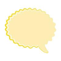 Speech  bubble  icon. Flat  design. Isolated white background vector