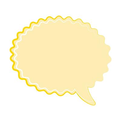 Speech  bubble  icon. Flat  design. Isolated white background