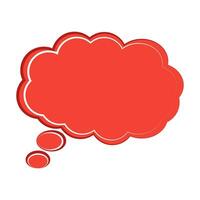 Speech  bubble  icon. Flat  design. Isolated white background vector