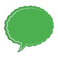 Speech  bubble  icon. Flat  design. Isolated white background vector