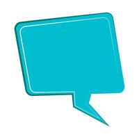 Speech  bubble  icon. Flat  design. Isolated white background vector