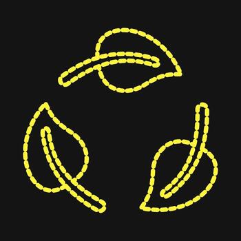 icono reciclar. ecología y ambiente elementos. íconos en punteado estilo. bueno para huellas dactilares, carteles, logo, infografía, etc. vector