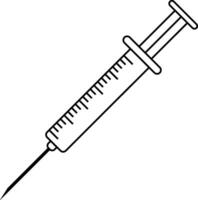 Medical syringe vaccine injection medical disposable syringe needle vector