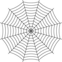 telaraña antecedentes negro entretejido hilos araña simétrico araña web Víspera de Todos los Santos vector