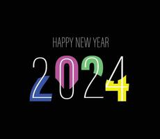 Happy new Year 2024 vector