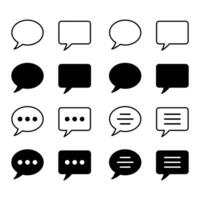 Chat icon. Talk bubble speech sign. Comment icon. Message, speech bubble vector icon.