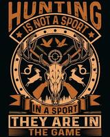 hunting  t shirt design vector