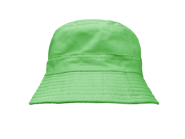 green bucket hat isolated PNG transparent