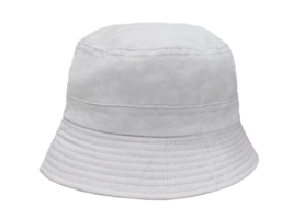 White bucket hat PNG transparent