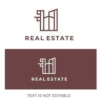 minimal Real estate logos - real estate logo - luxury real estate logo- vector