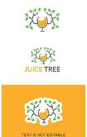 jardín de jugo vector - jugo logo - bebida logo