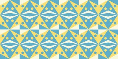 Repeating retro 1960s inspired repeating diamond pattern vector