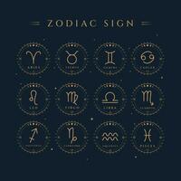 Zodiac Signs Symbol Illustration vector