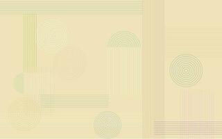 abstract background circle line round and square pastel color minimalism style vector