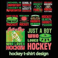 hockey camiseta gratis gráfico diseño vector