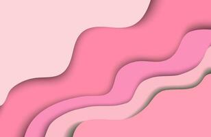 Wave vector illustration for backgrounds and posters with pink colors