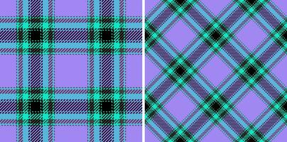 Seamless plaid tartan of background pattern vector with a textile texture check fabric.