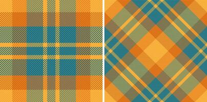 Textile pattern check of plaid seamless fabric with a vector background texture tartan.