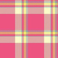 Textile background pattern of check tartan plaid with a texture fabric vector seamless.