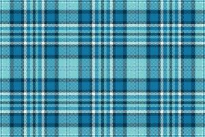 Plaid background, check seamless pattern in blue. Vector fabric texture for textile print, wrapping paper, gift card or wallpaper.