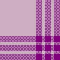 Plaid check pattern in pink. Seamless fabric texture. Tartan textile print. vector