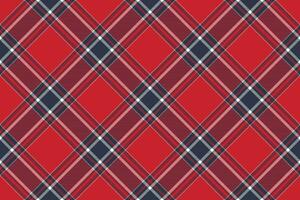 Tartan plaid background, diagonal check seamless pattern. Vector fabric texture for textile print, wrapping paper, gift card, wallpaper.