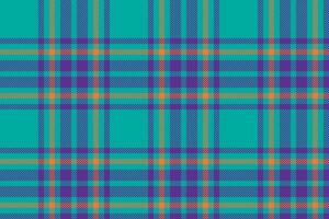 Plaid background, check seamless pattern in blue. Vector fabric texture for textile print, wrapping paper, gift card or wallpaper.