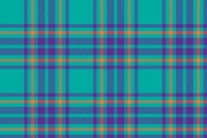 Plaid background, check seamless pattern in blue. Vector fabric texture for textile print, wrapping paper, gift card or wallpaper.