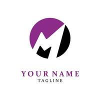 M Letter Logo Template vector