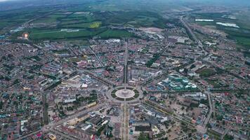 stadsgezicht van turken bagua stad. video