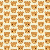 Bear pattern design, very cute for decoration, wallpaper, wrapping paper or others. vector
