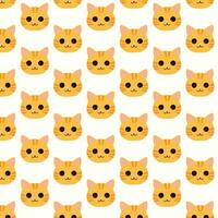 Very cute cat pattern design for decorating, wallpaper, wrapping paper, fabric or etc. vector