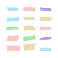 Abstract pastel masking tape vector