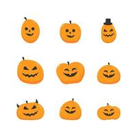 Halloween pumpkin hand drawn illustration vector