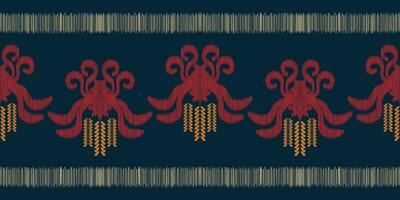 étnico ikat tela modelo geométrico estilo.africano ikat bordado étnico oriental modelo azul antecedentes. resumen,vector,ilustración.textura,ropa,marco,decoración,alfombra,motivo. vector