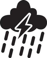 Rainy weather icon vector