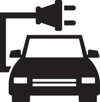 Hybrid car icon vector