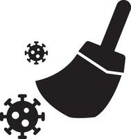 Virus cleaner icon vector