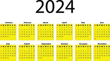 2024 calander design . table calender design . vector