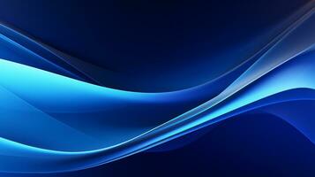 3D blue abstract wave background photo