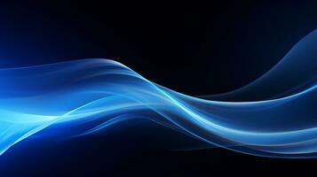 3D blue abstract wave background photo