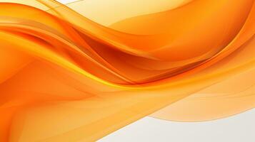 3D orange abstract wave background photo