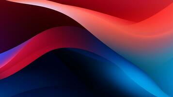 3D dark red and blue abstract wave background photo