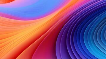 3D Colorful abstract wave background photo