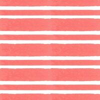 Seamless striped pattern. Hand painted with pink stripes on a white background. Design element for print, wallpaper, fabric, scrapbooking. vector