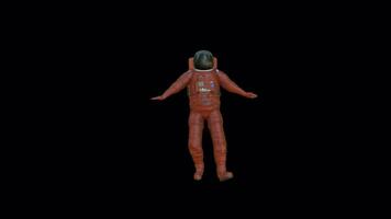 astronaut dans animatie video