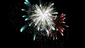 Fireworks night celebration background video